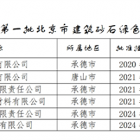 保障建材供應！北京公布2024年第一批建筑砂石綠色基地名單